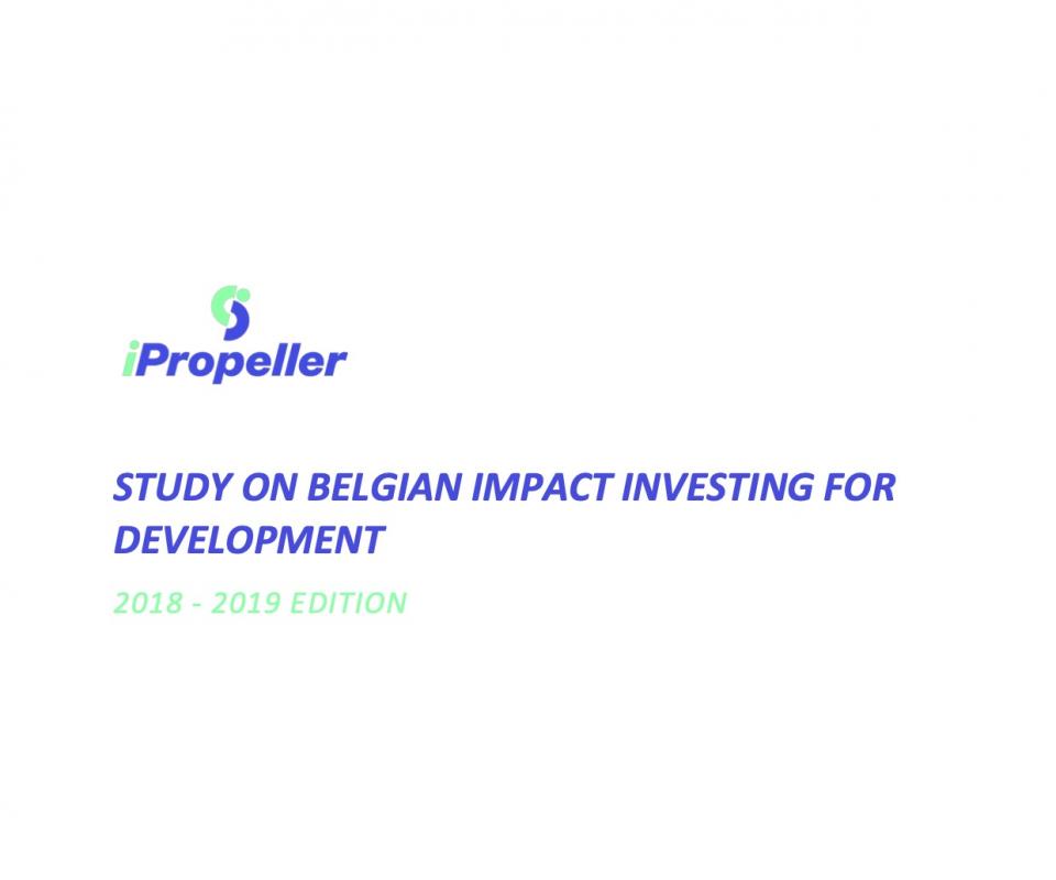 COV Study on Belgian Impact Investing for Development 2018-2019