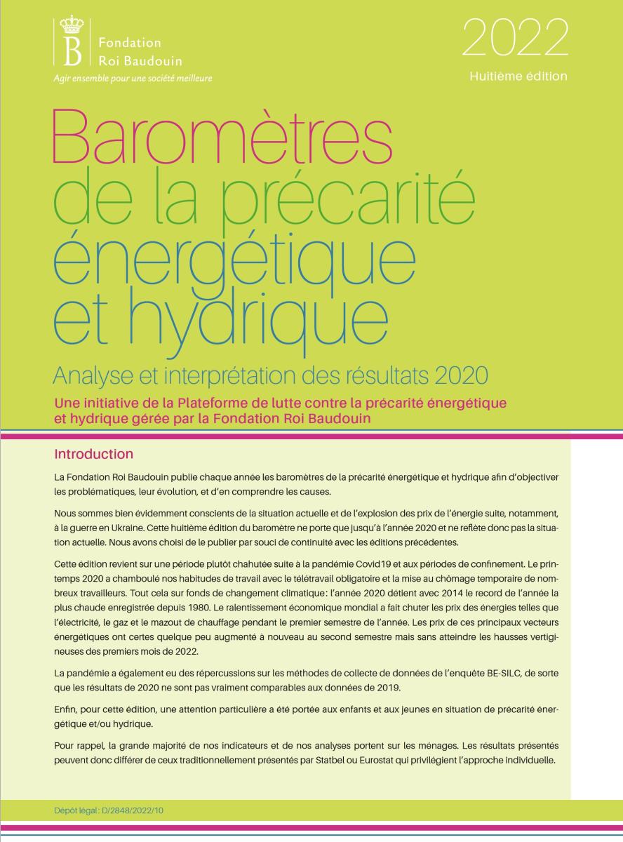 Baromètres de la précarité énergétique et hydrique