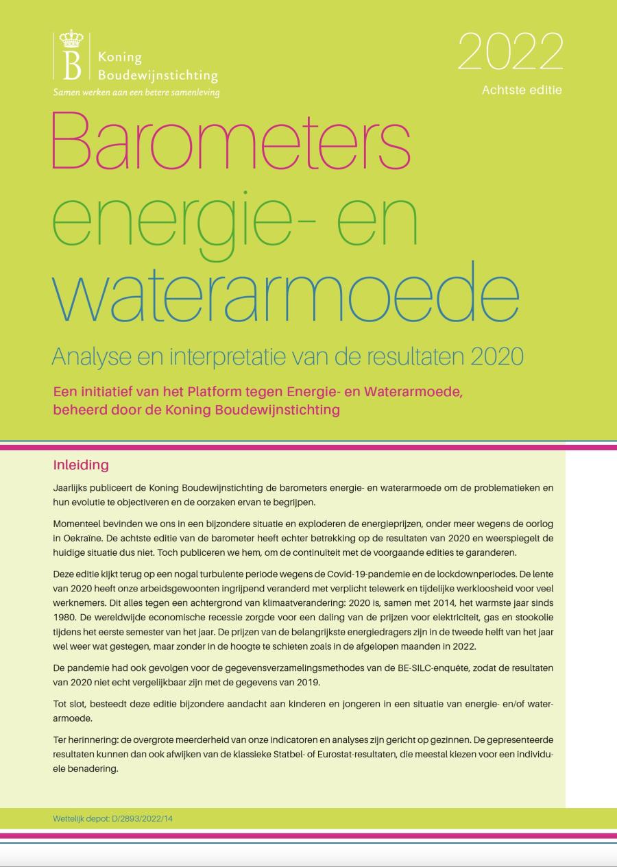 Barometers energie- en waterarmoede